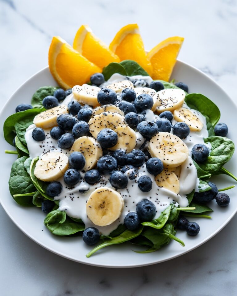 Blueberry Spinach Salad with Orange Poppy Seed Dressing Recipe