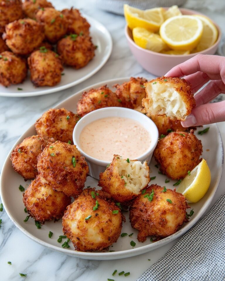 Crab Beignets with Remoulade Dipping Sauce Recipe