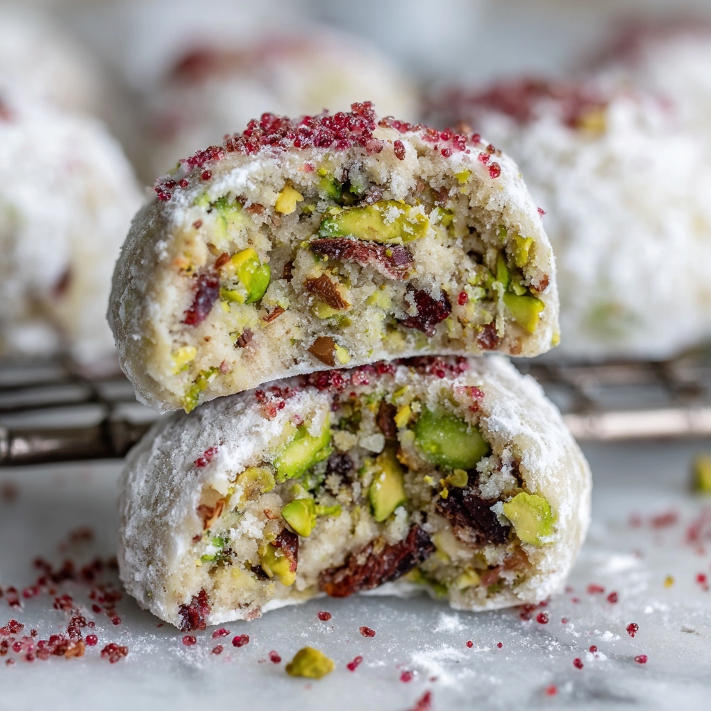 Cherry Pistachio Snowballs Recipe - Recipe Image