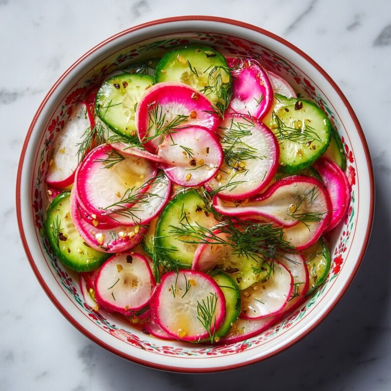 Dewy Dill Delight Radish and Cucumber Salad Recipe