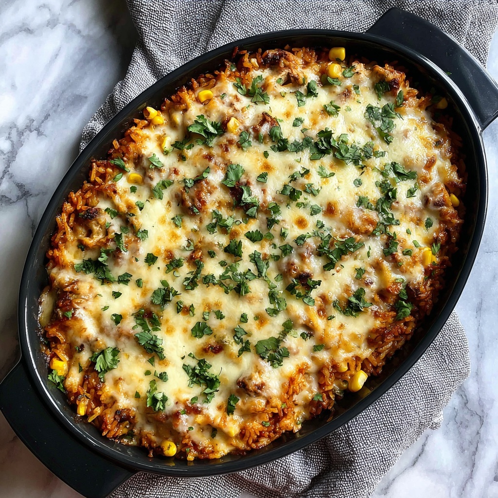 Chicken Enchilada Rice Casserole Recipe - Recipe Image