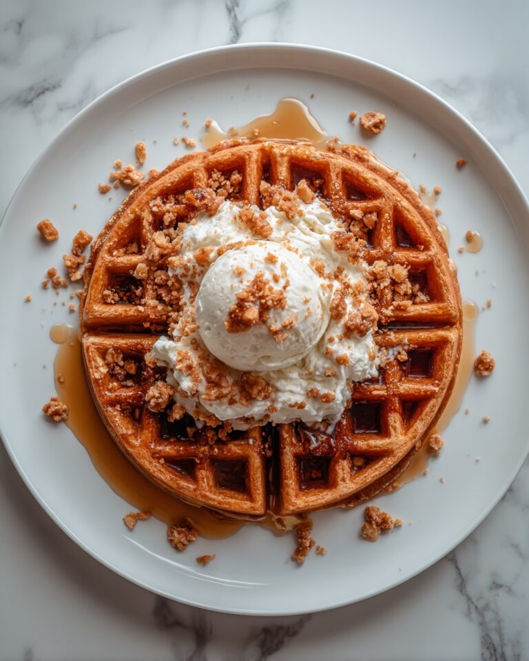 Spiced Pumpkin Waffles with Brown Butter Maple Syrup Recipe