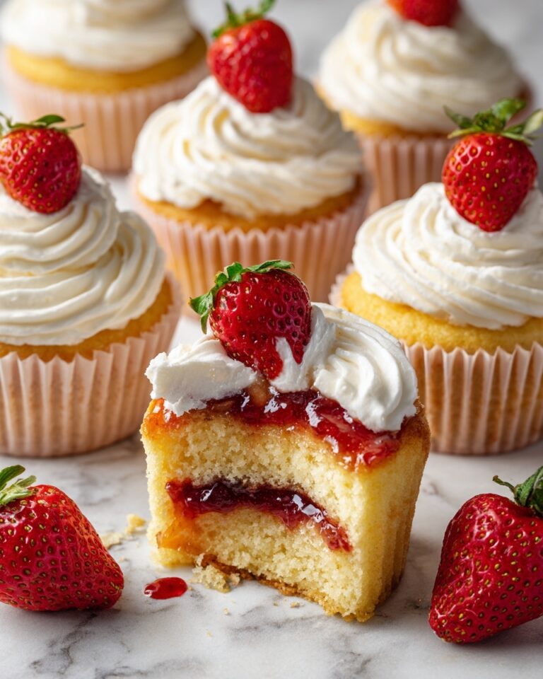 Strawberry Filled Cupcakes Recipe