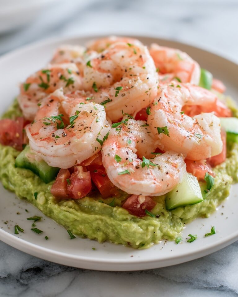 Shrimp and Avocado Garlic Bread Recipe