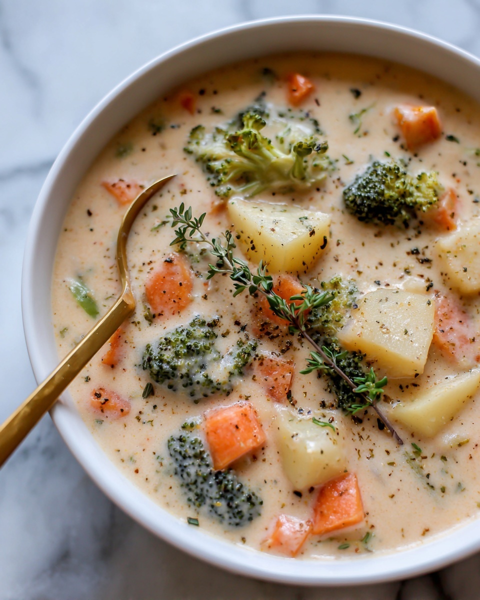 Broccoli Potato Cheese Soup Recipe - Recipe Image