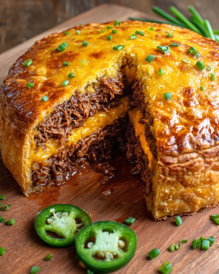 Spicy Jalapeño and Cheese Beef Pie with Leftover Brisket Recipe