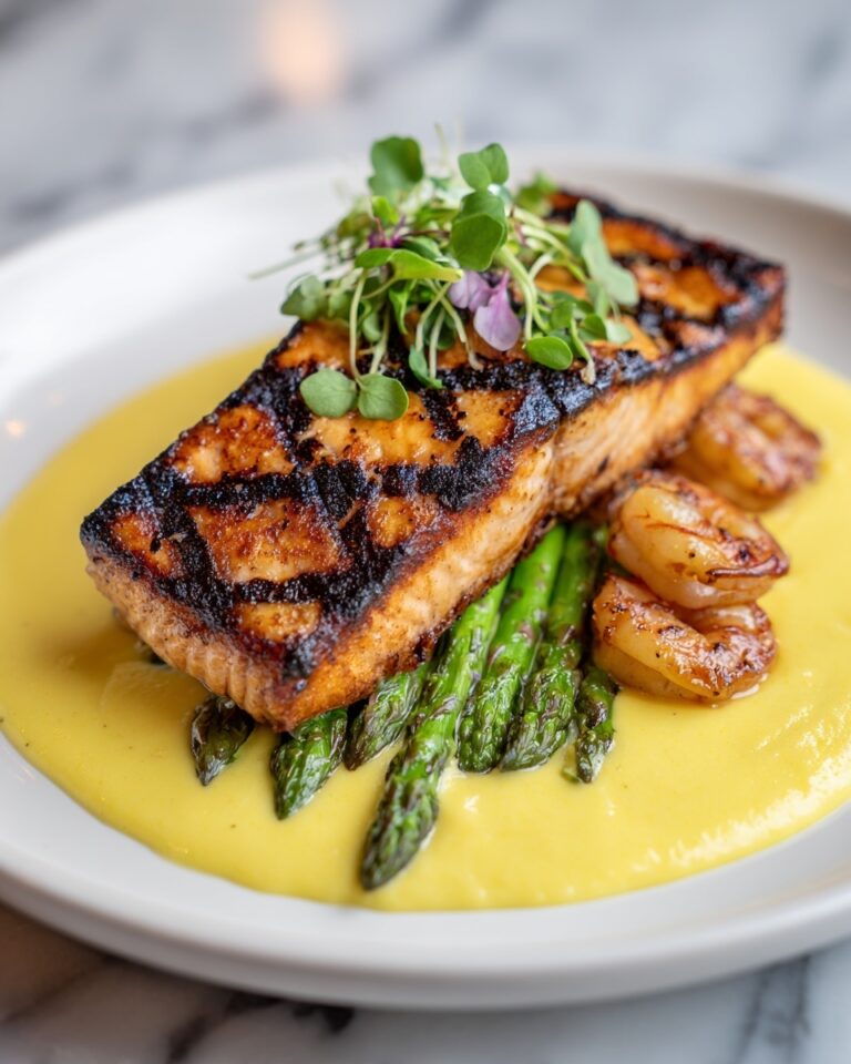 Lemon Butter Salmon and Shrimp Skillet Recipe