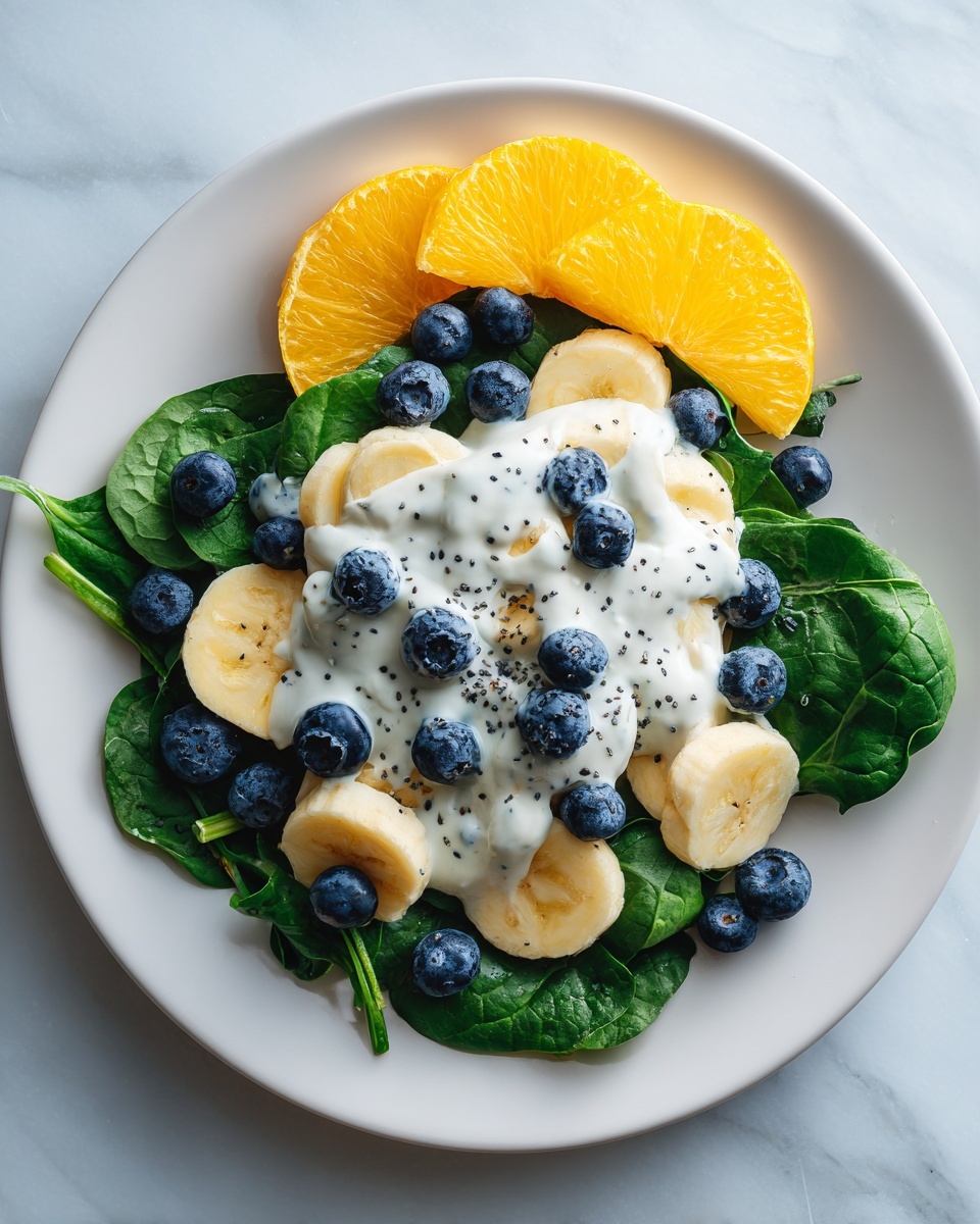 Blueberry Spinach Salad with Orange Poppy Seed Dressing Recipe - Recipe Image