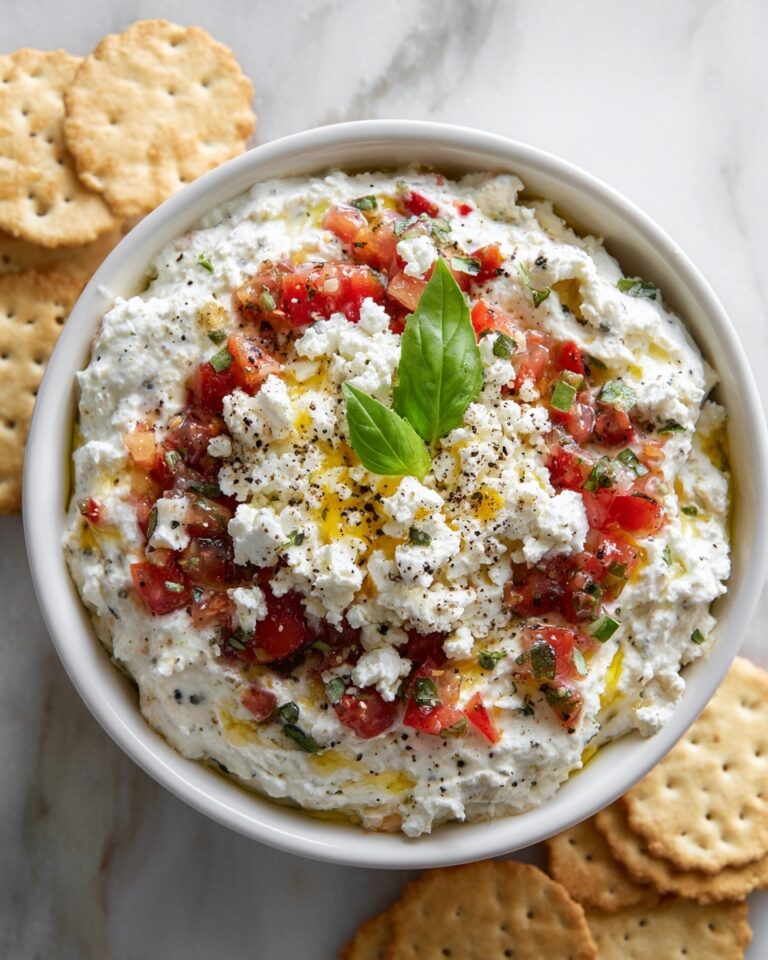 Creamy Feta Bruschetta Dip Recipe