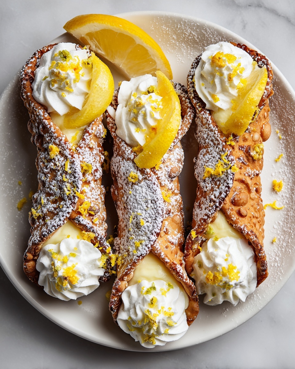 Lemon Meringue Pie Cannolis Recipe - Recipe Image