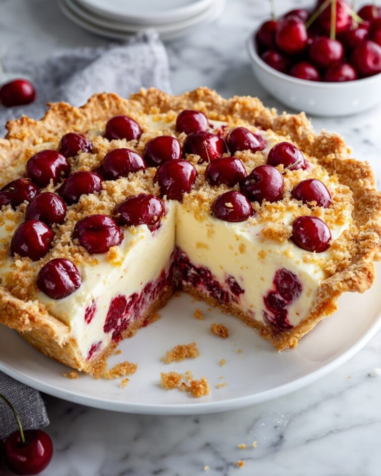 German Cherry Custard Pie Recipe