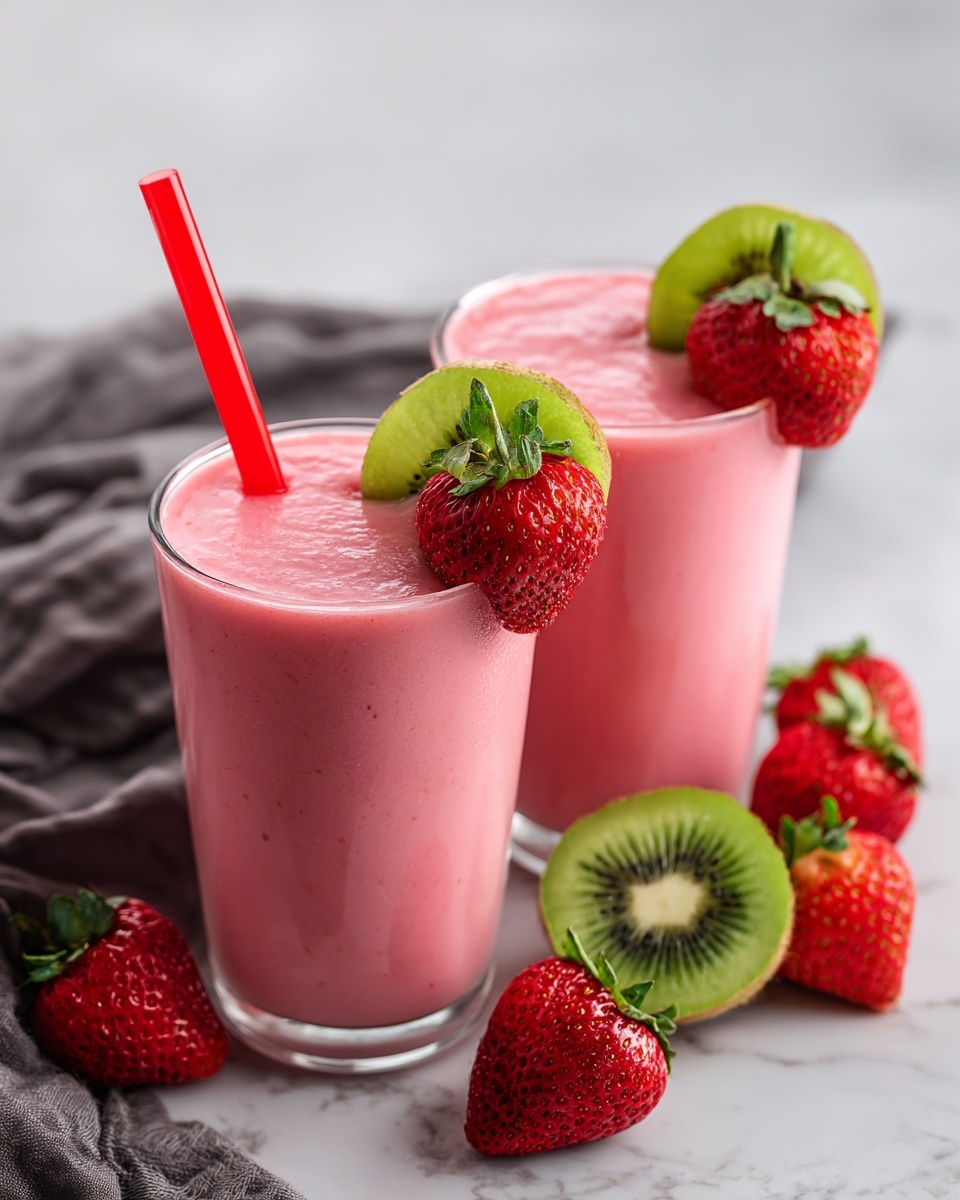 Kiwi Strawberry Smoothie Recipe - Recipe Image