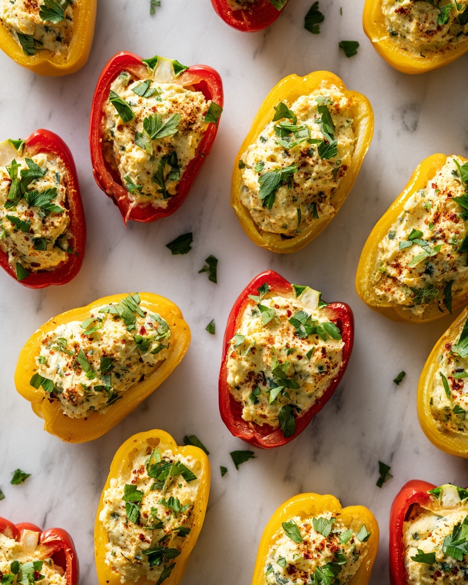 Herb and Cheese Stuffed Bell Peppers Recipe - Recipe Image