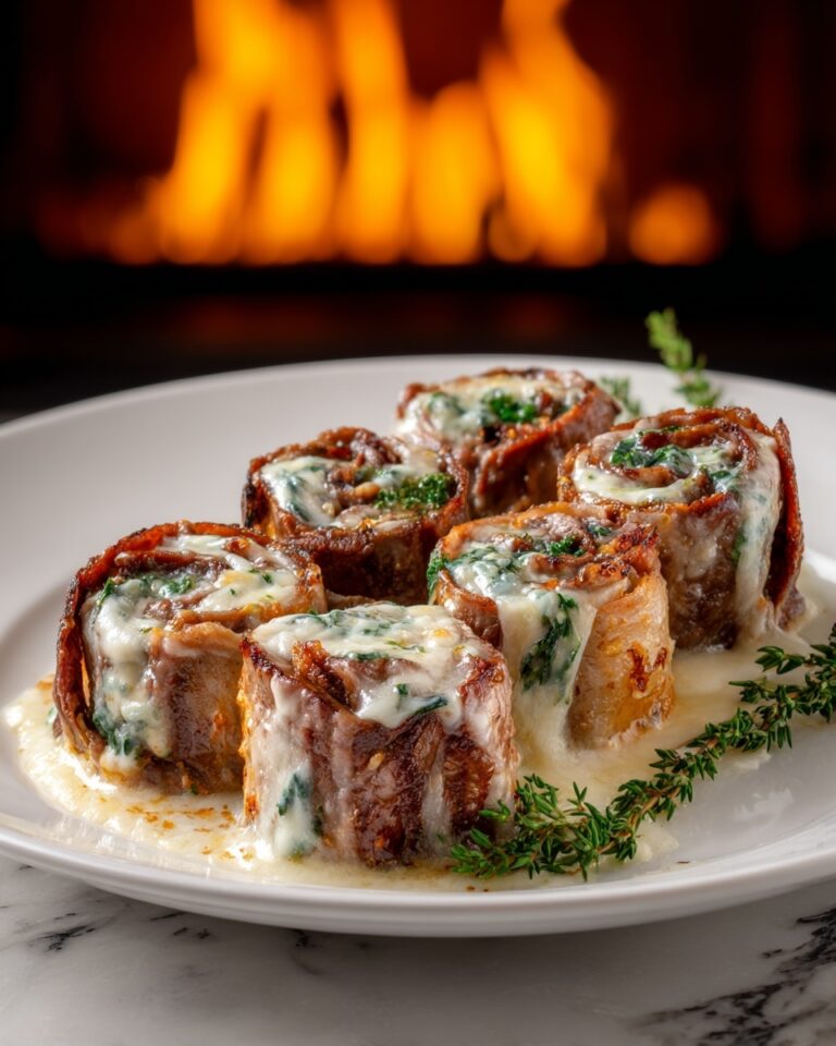 French Onion Steak Pinwheels Recipe