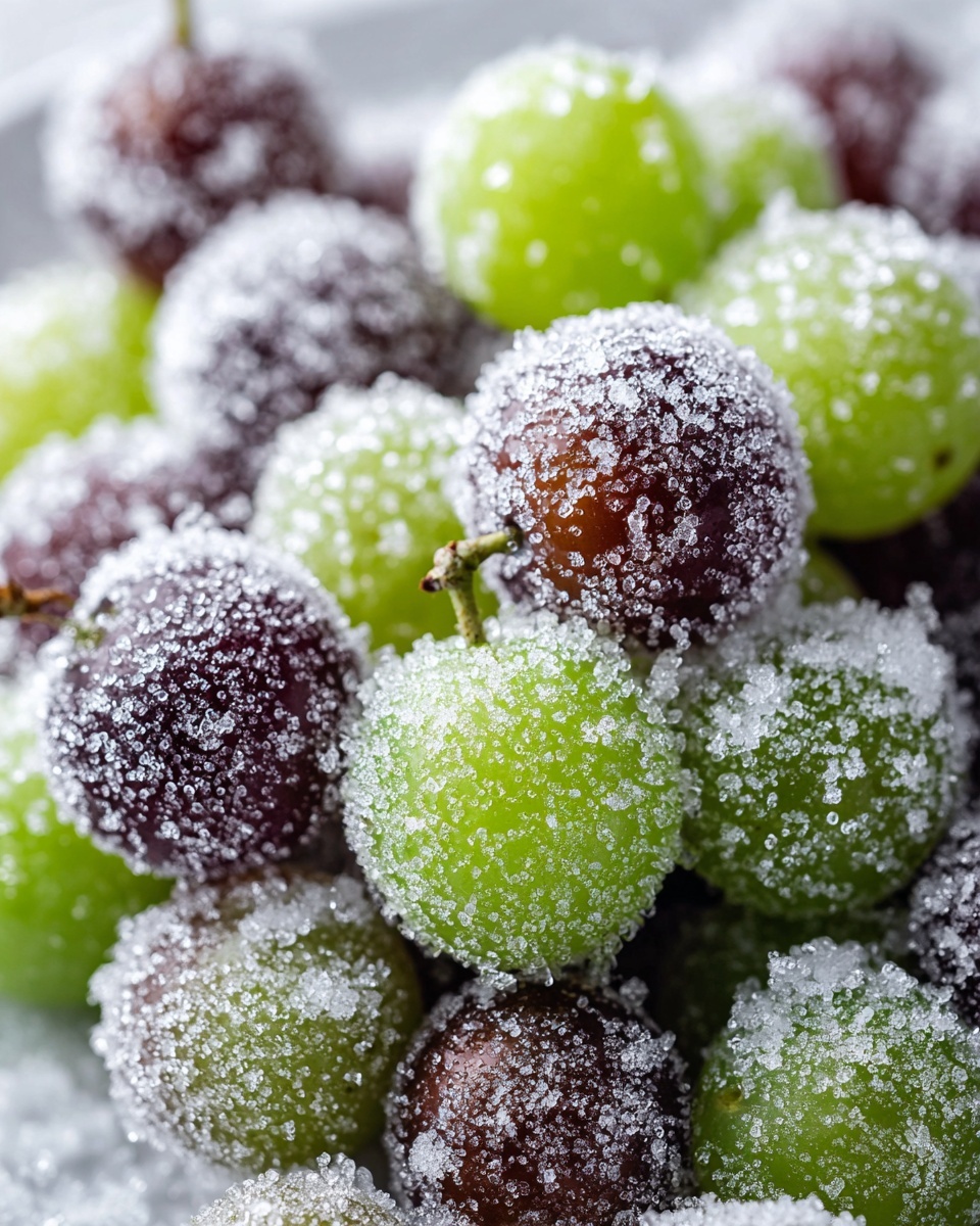 Healthy Sour Candy Frozen Grapes Recipe - Recipe Image