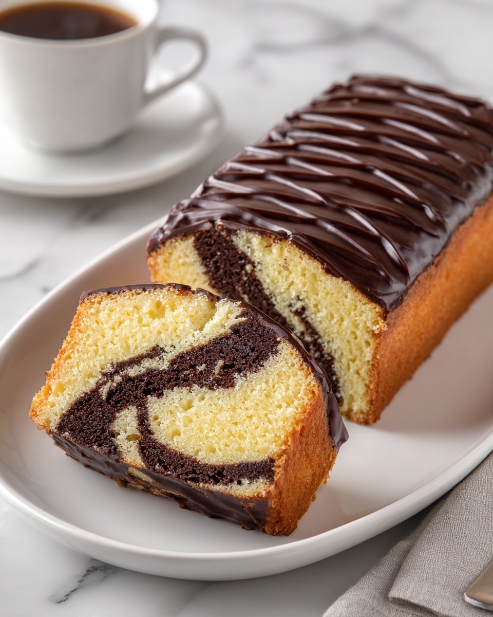 Double Chocolate Ricotta Marble Cake Recipe - Recipe Image