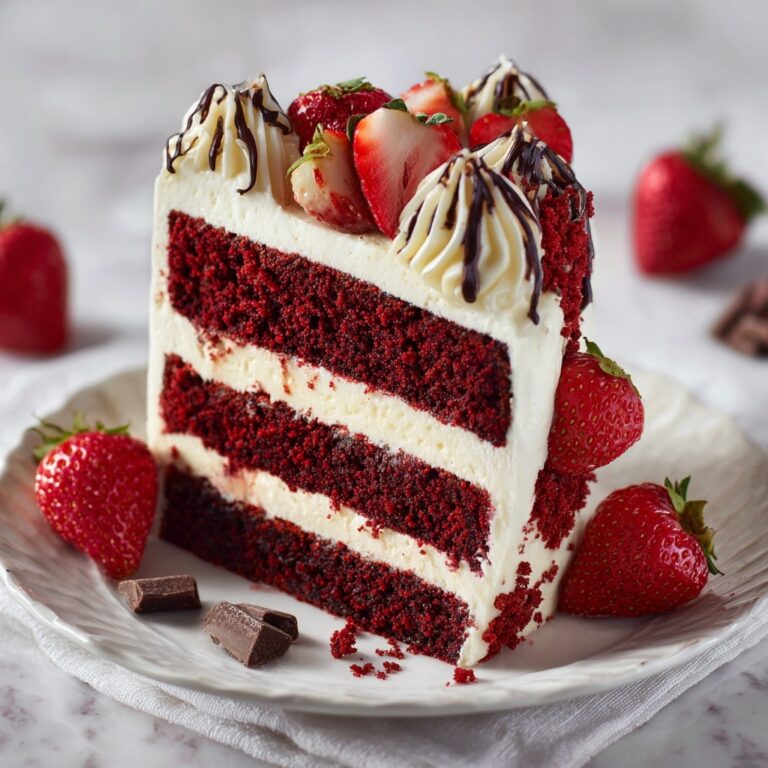 Red Velvet Strawberry Cheesecake Recipe