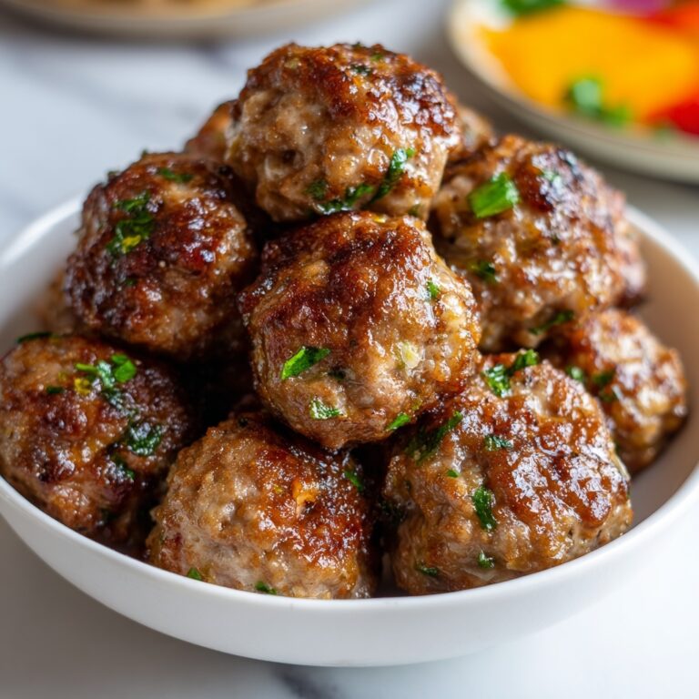 Bison Meatballs (Air Fryer or Baked) Recipe