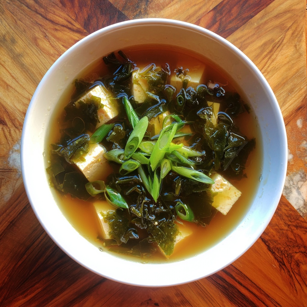 Homemade Miso Soup with Tofu Recipe - Recipe Image