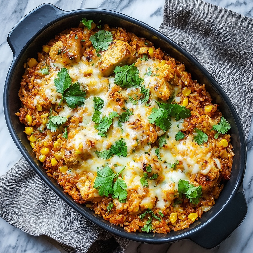 Chicken Enchilada Rice Casserole Recipe - Recipe Image