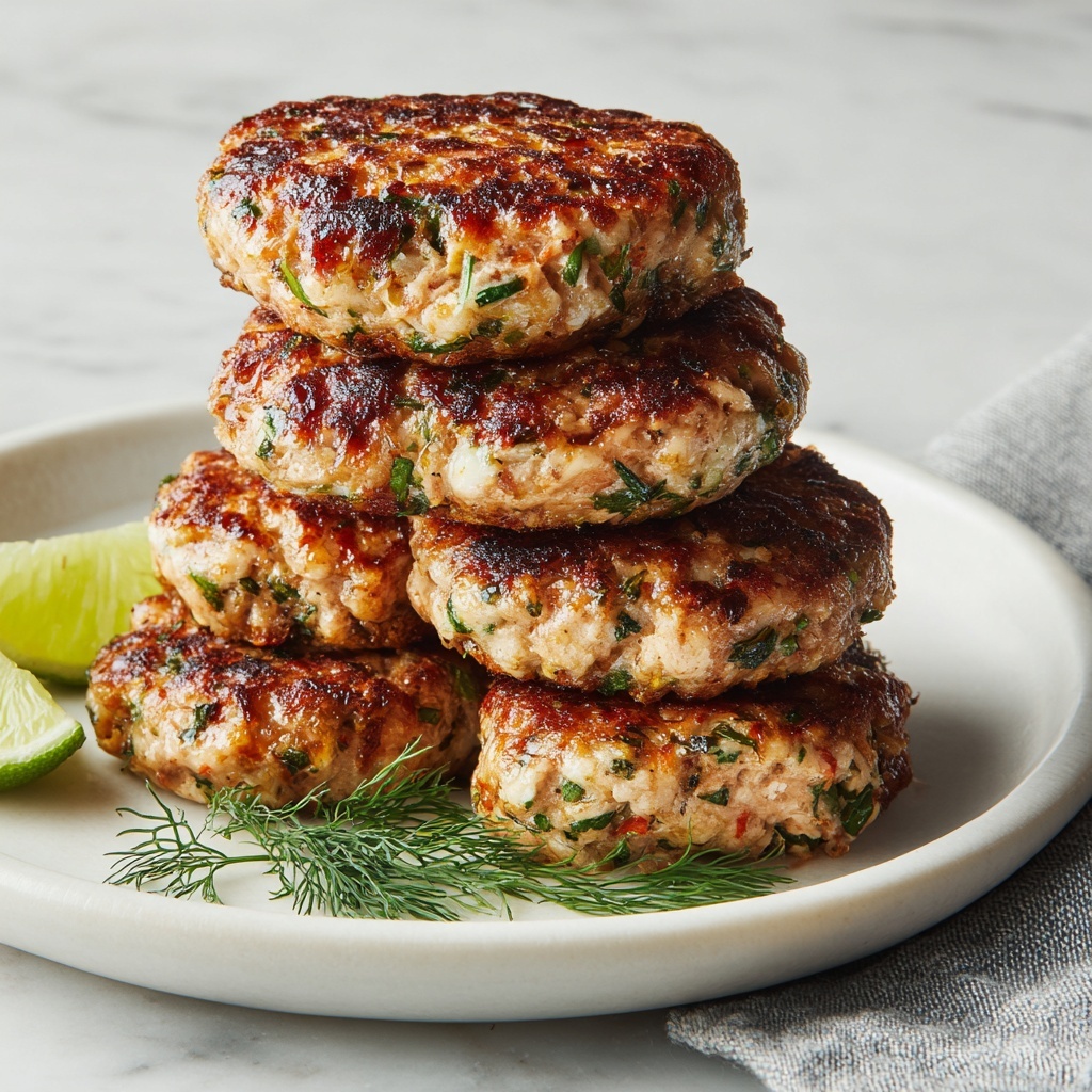 Crispy Salmon Patties with Fresh Lime and Tartar Sauce Recipe - Recipe Image