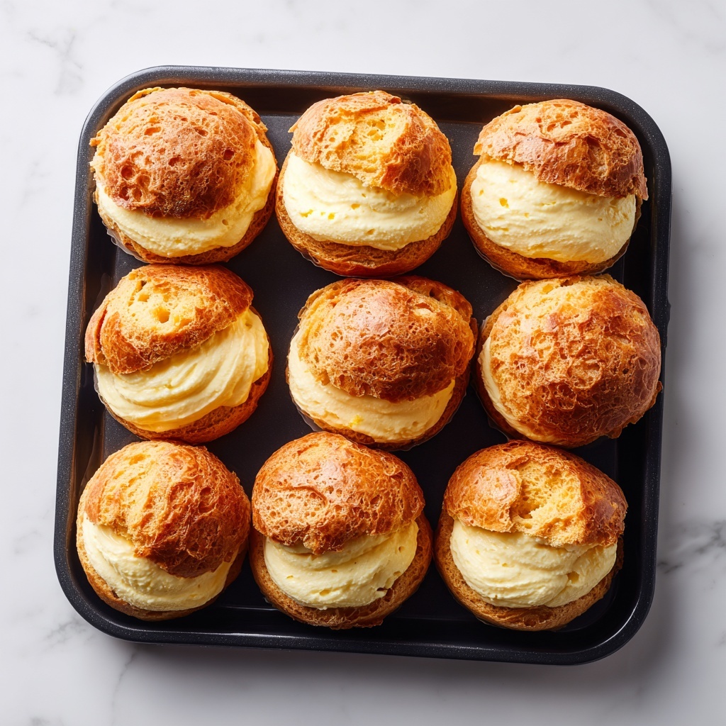 Cream Puffs with Luscious Vanilla Cream Filling Recipe - Recipe Image