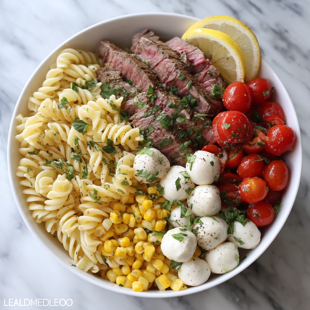Chimichurri Steak Pasta Salad Recipe - Recipe Image