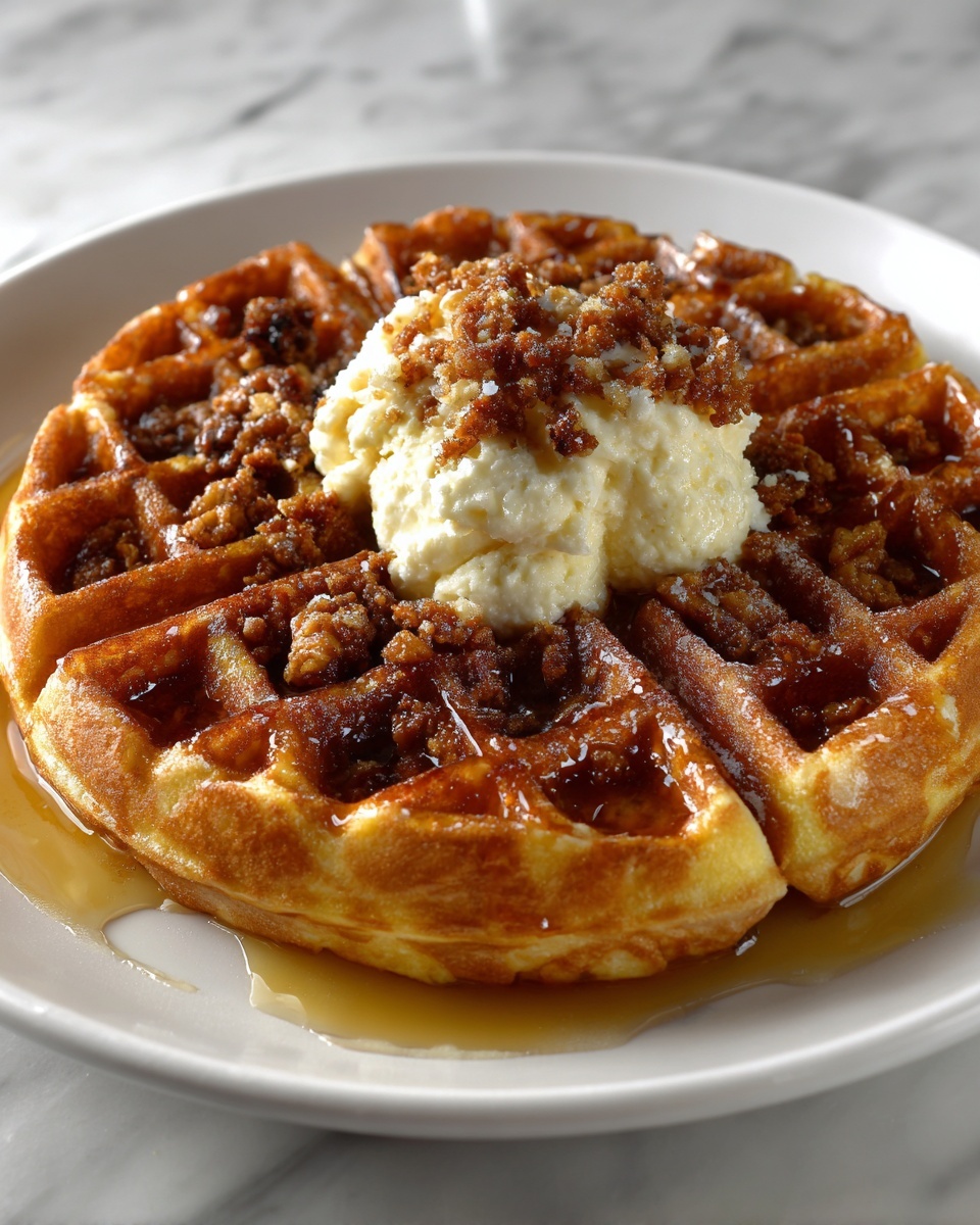 Spiced Pumpkin Waffles with Brown Butter Maple Syrup Recipe - Recipe Image