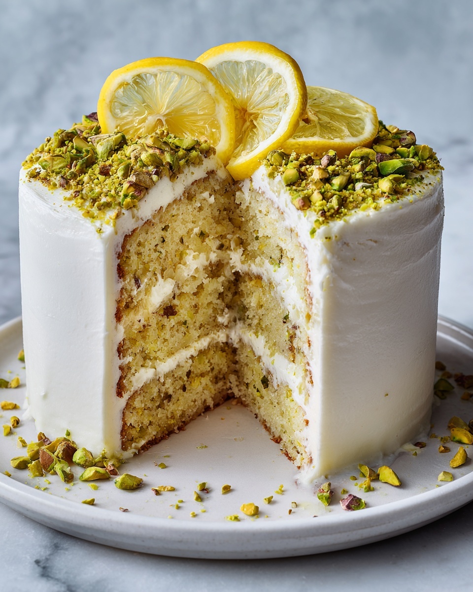Lemon Pistachio Cake Recipe - Recipe Image