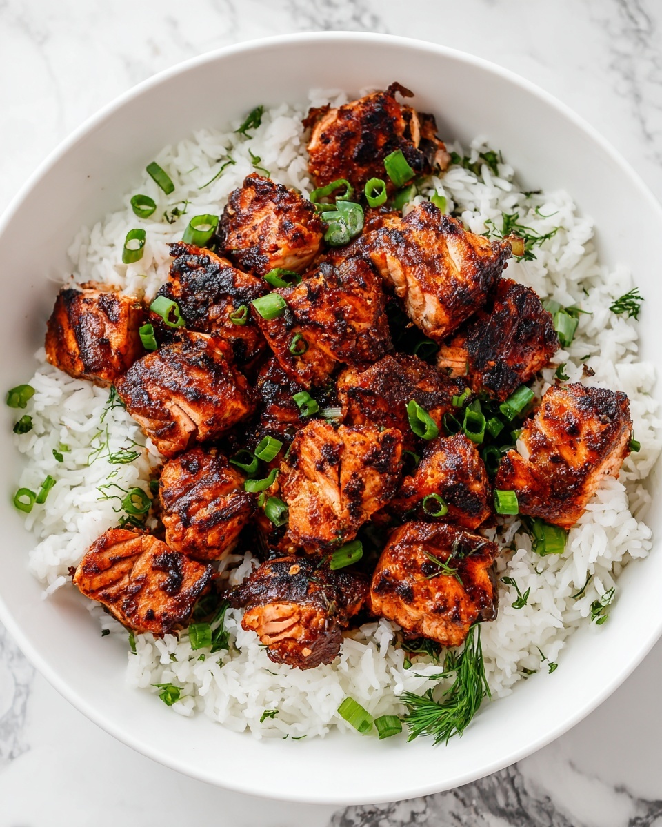 Air Fryer Bang Bang Salmon Bites Recipe - Recipe Image