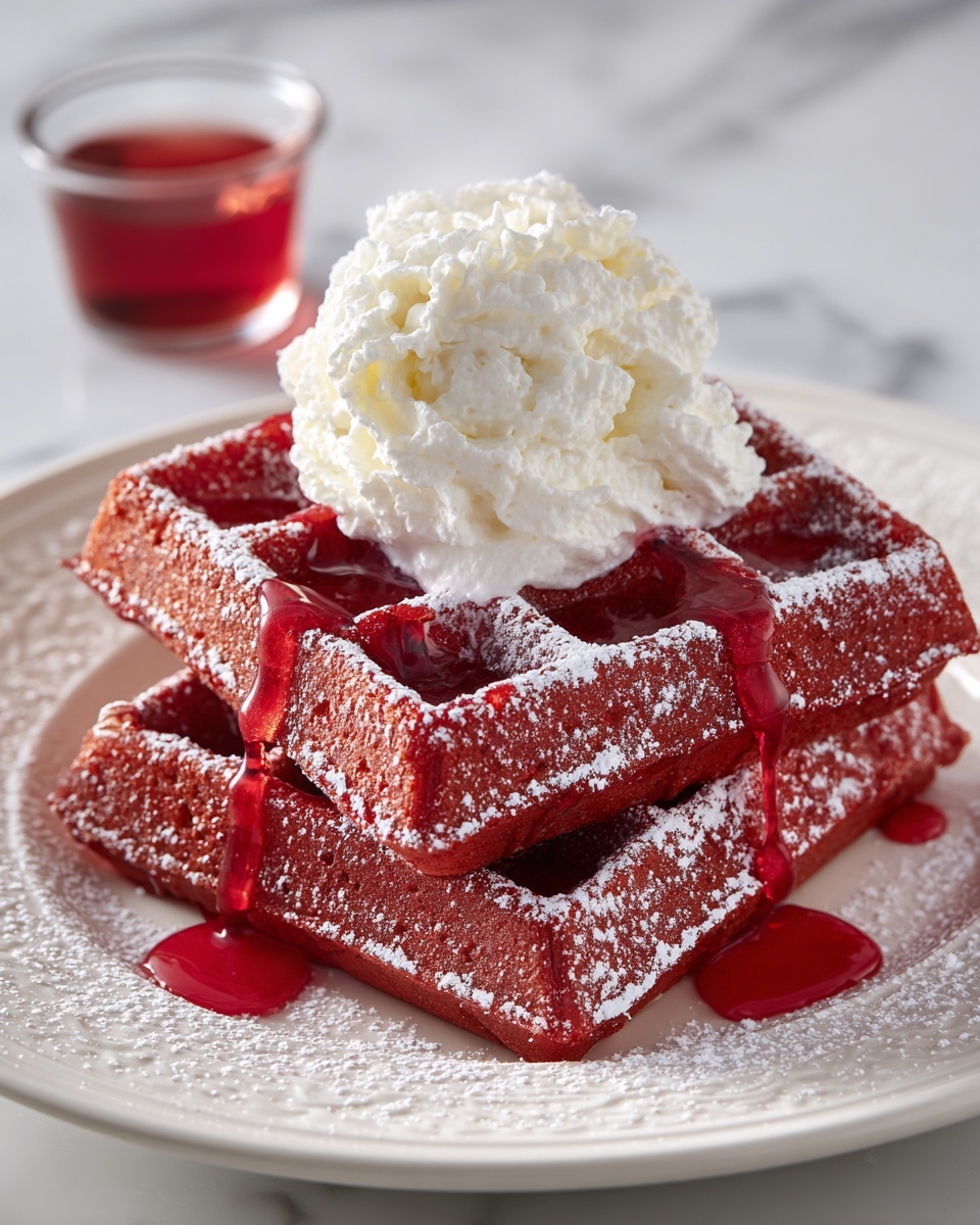 Red Velvet Waffles Recipe - Recipe Image