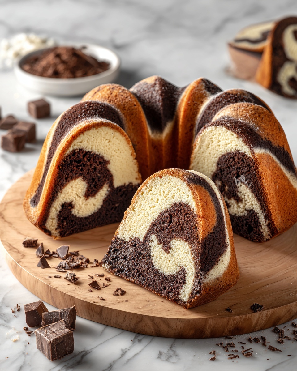 Double Chocolate Ricotta Marble Cake Recipe - Recipe Image
