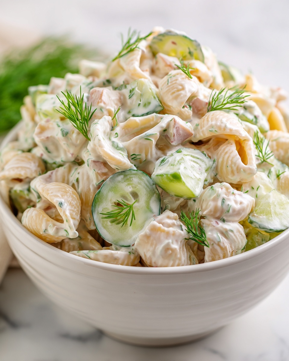 Dill Pickle Pasta Salad Recipe - Recipe Image