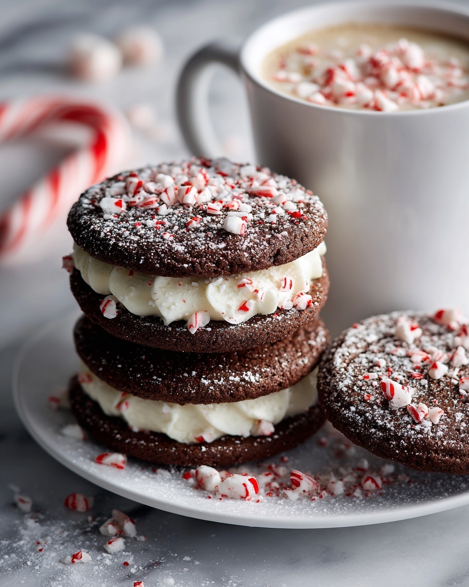 Peppermint Hot Chocolate Cookies Recipe - Recipe Image