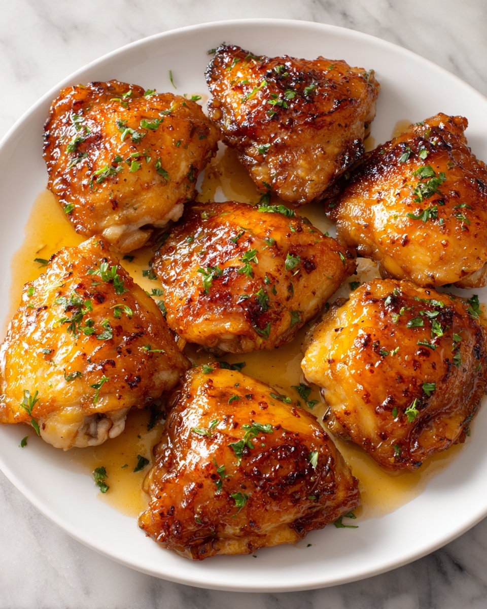 Honey Garlic Chicken Thighs Recipe - Recipe Image