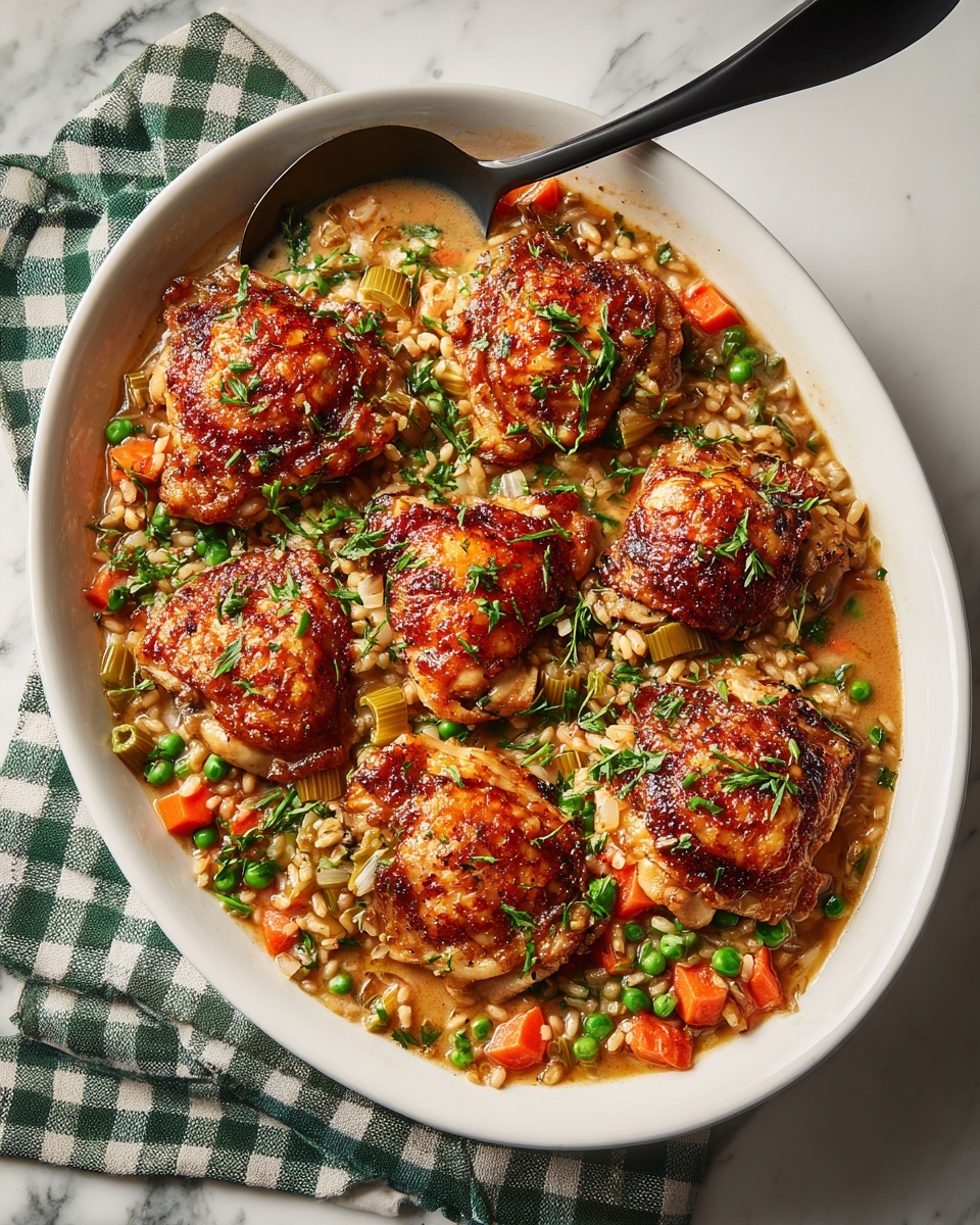 Chicken Thighs in a Mustard Tarragon and Grape Pan Sauce Recipe - Recipe Image