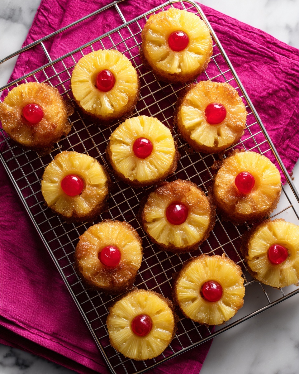 Pineapple Upside-Down Cupcakes Recipe - Recipe Image
