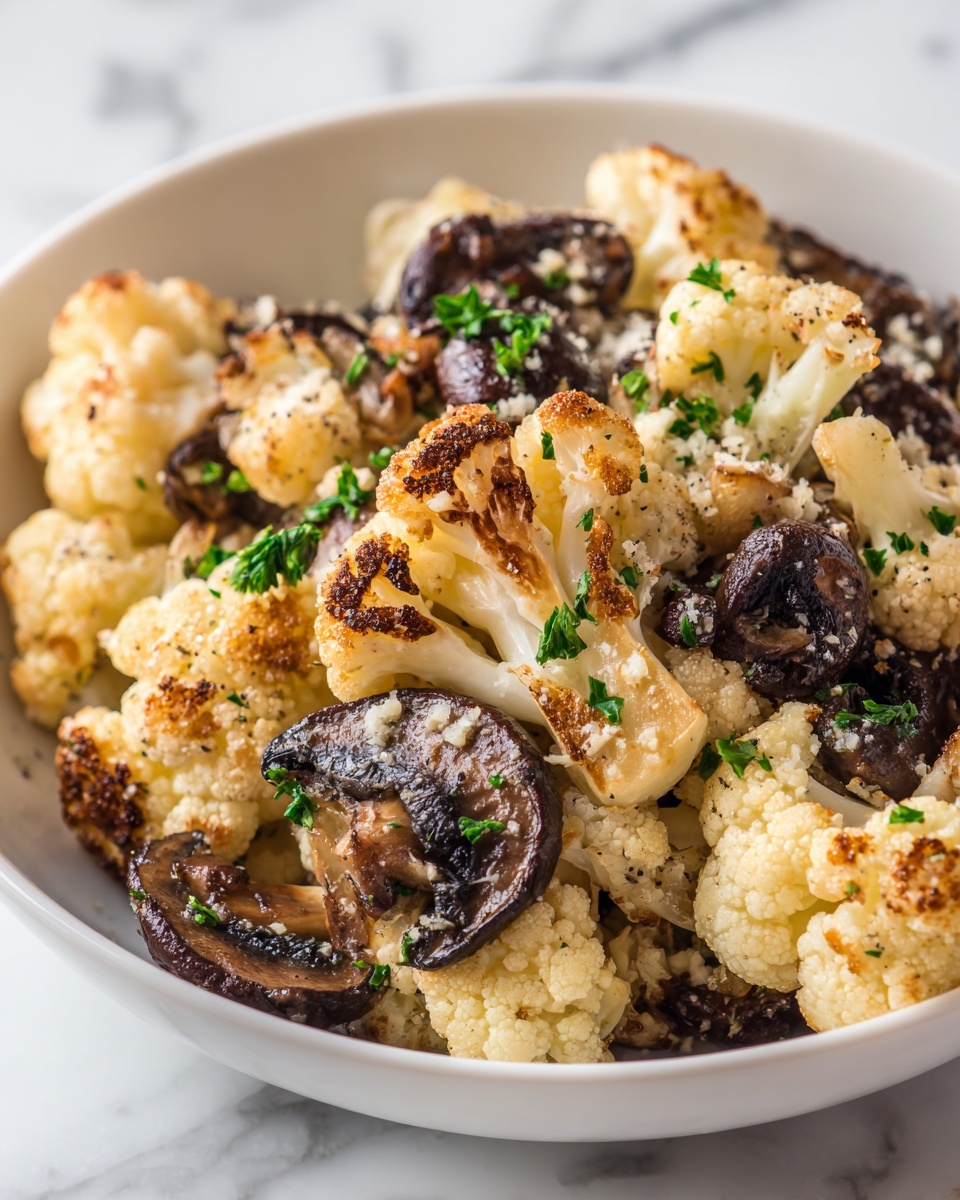Garlic Cauliflower Mushroom Skillet: Easy One-Pan Recipe - Recipe Image