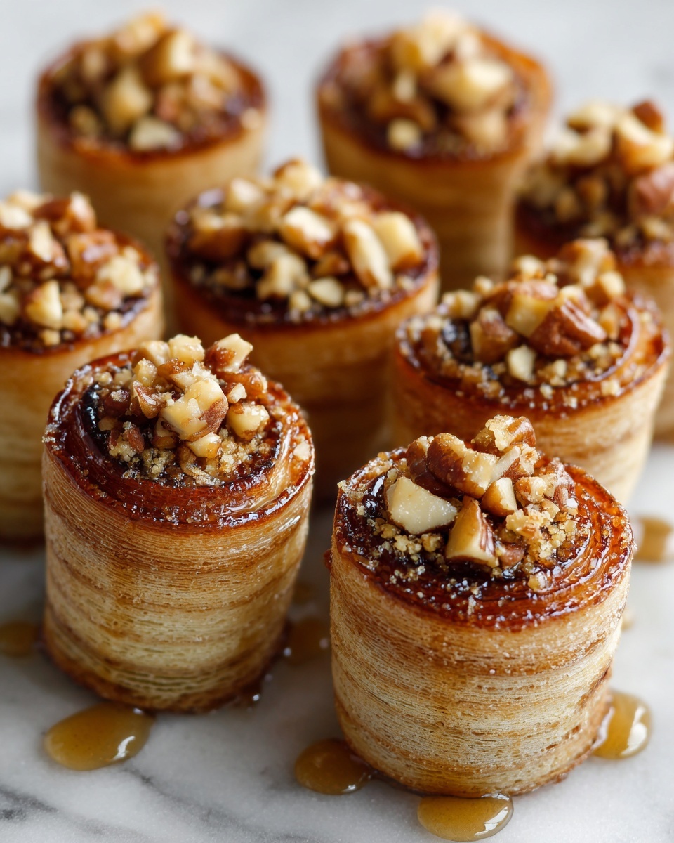 Pecan Caramel Baklava Cups Recipe - Recipe Image