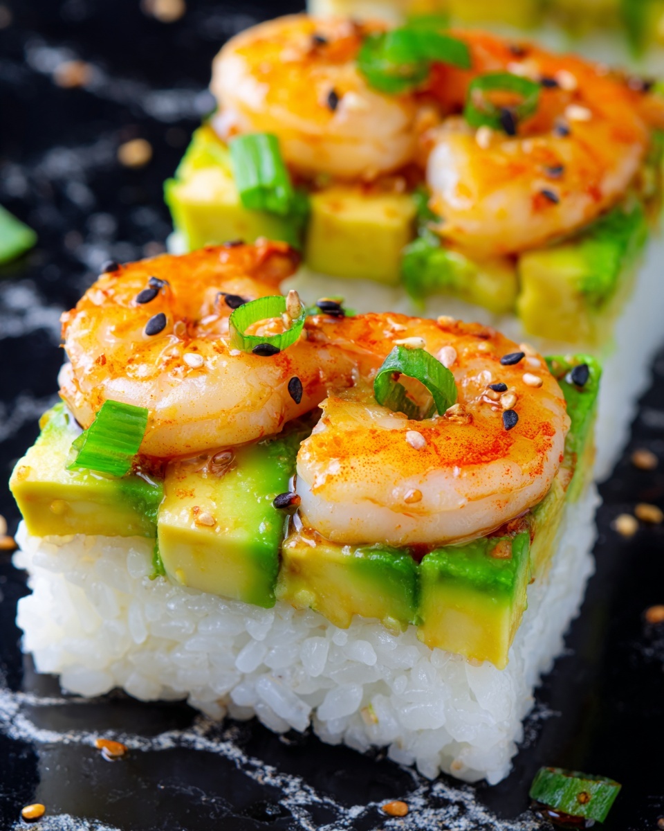 Shrimp Tempura Sushi Stack Recipe - Recipe Image