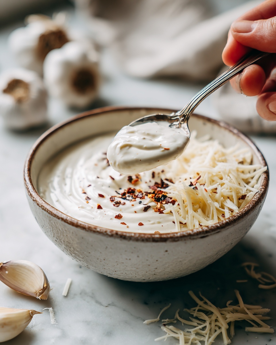 White Garlic Pizza Sauce Recipe - Recipe Image