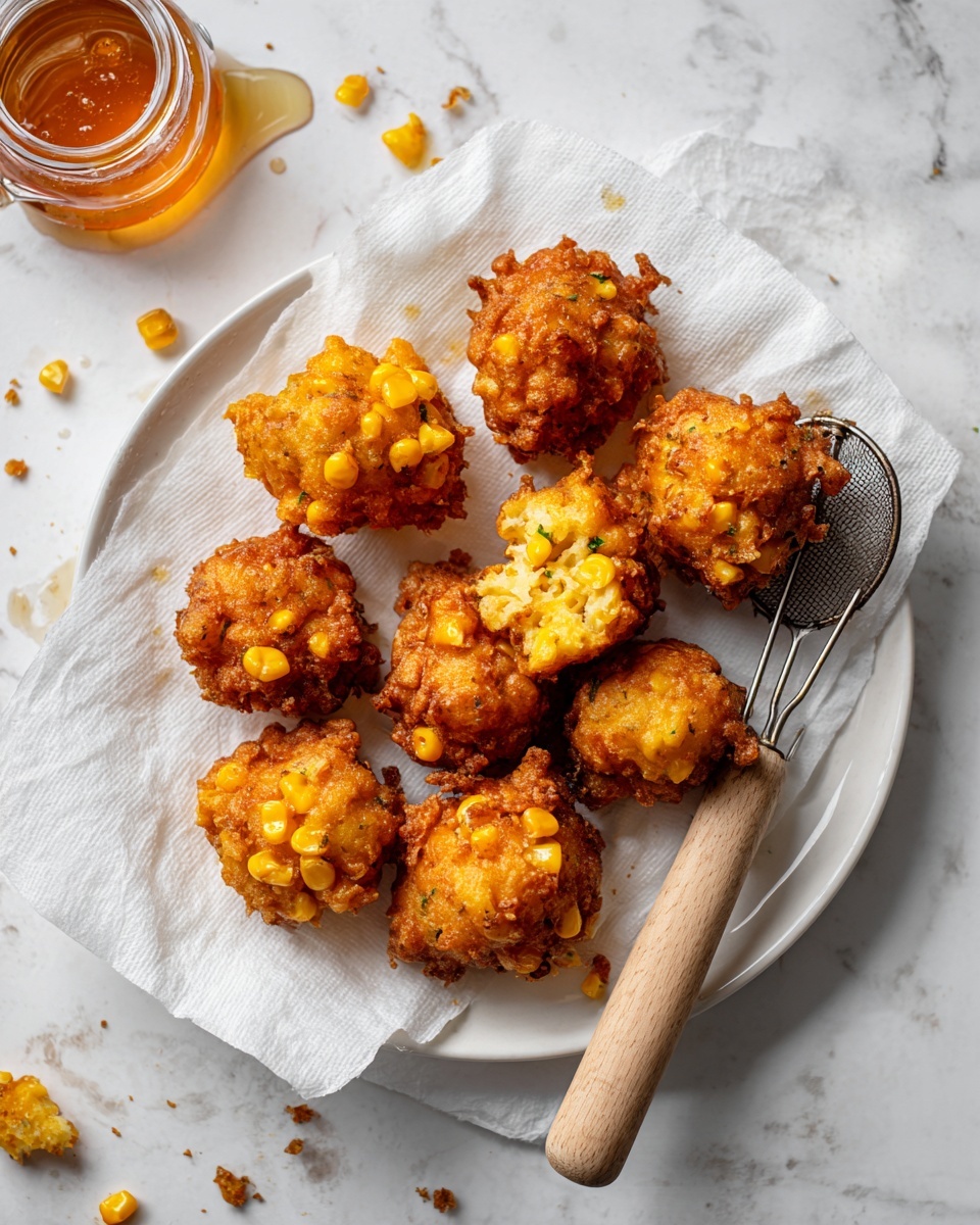 Crispy and Golden Corn Fritters Recipe - Recipe Image