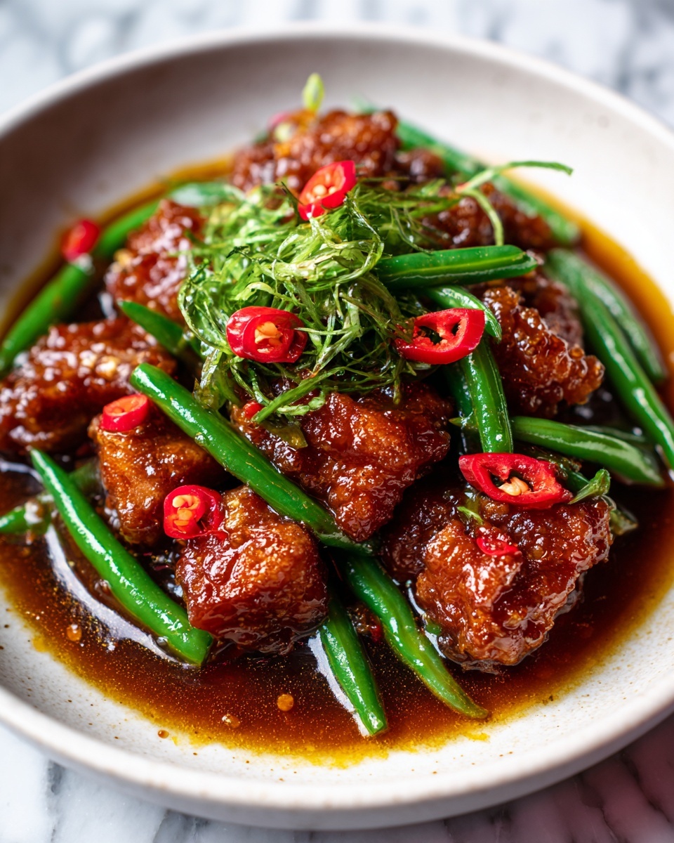 Chicken Green Bean Stir Fry with Sweet Chili Sauce Recipe - Recipe Image