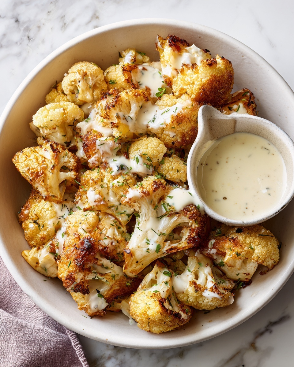 Garlic Butter Parmesan Chicken Bites with Creamy Herb Sauce Recipe - Recipe Image