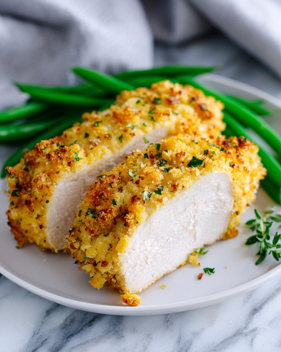 Air Fryer Parmesan Crusted Chicken Recipe - Recipe Image