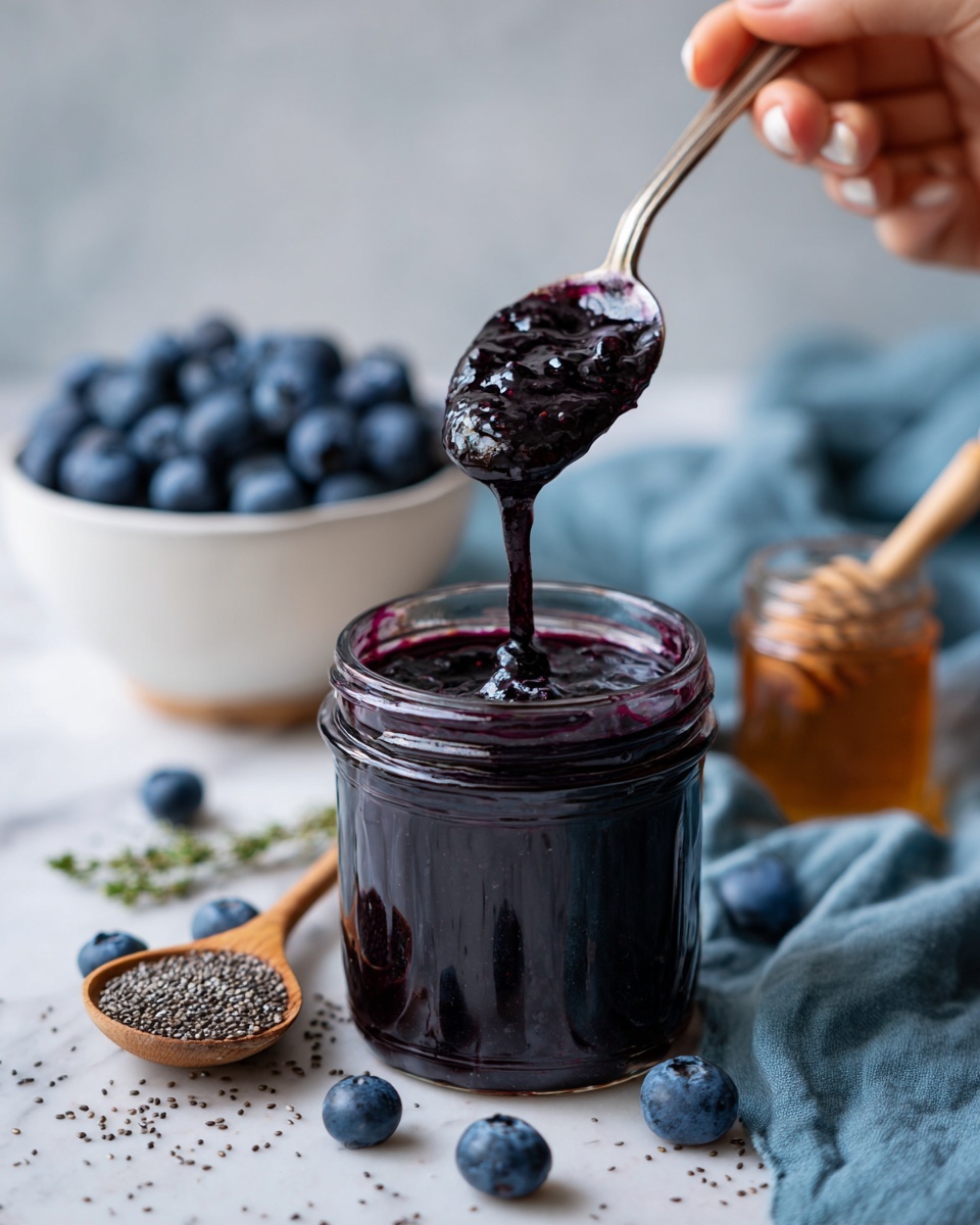 Homemade Blueberry Chia Seed Jam Recipe - Recipe Image
