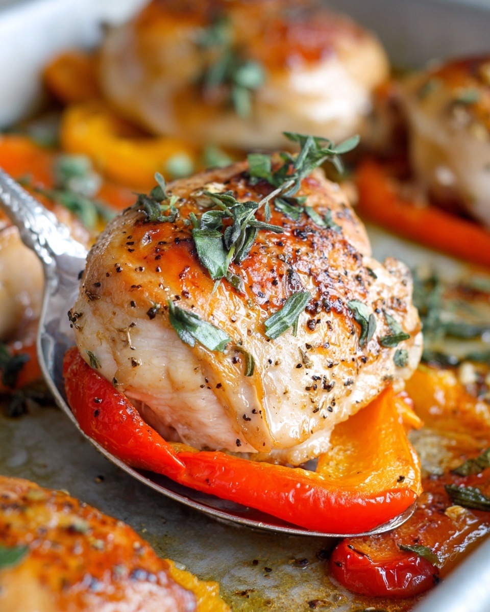 Balsamic Chicken and Peppers Recipe - Recipe Image