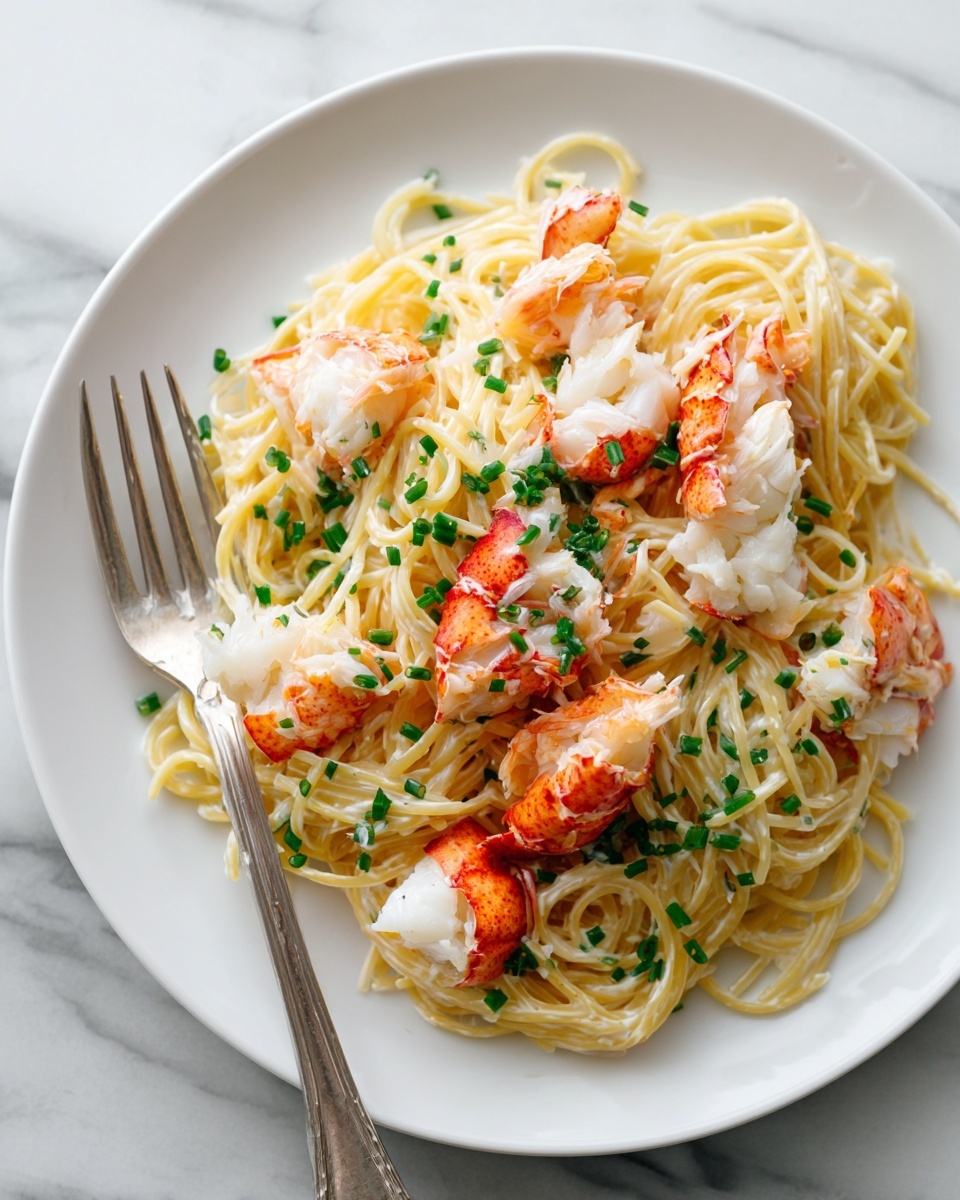 Lobster Pasta with Cream Sauce Recipe - Recipe Image