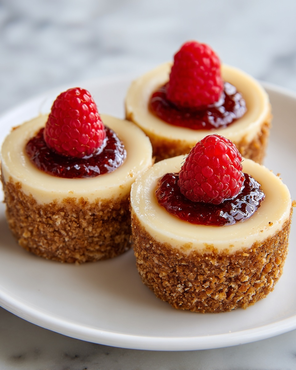 Mini Cheesecakes with Vanilla Wafer Crust Recipe - Recipe Image
