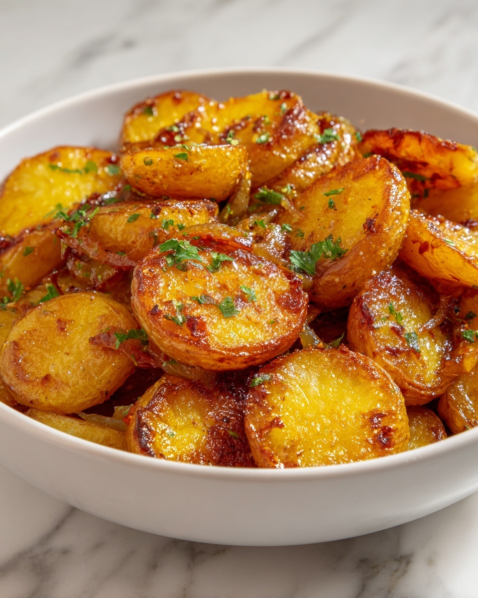 Oven-Fried Potatoes and Onions Recipe - Recipe Image